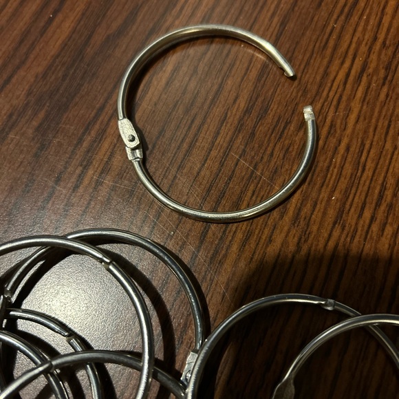Silver Hoop Curtain Rings (12) - Picture 2 of 3